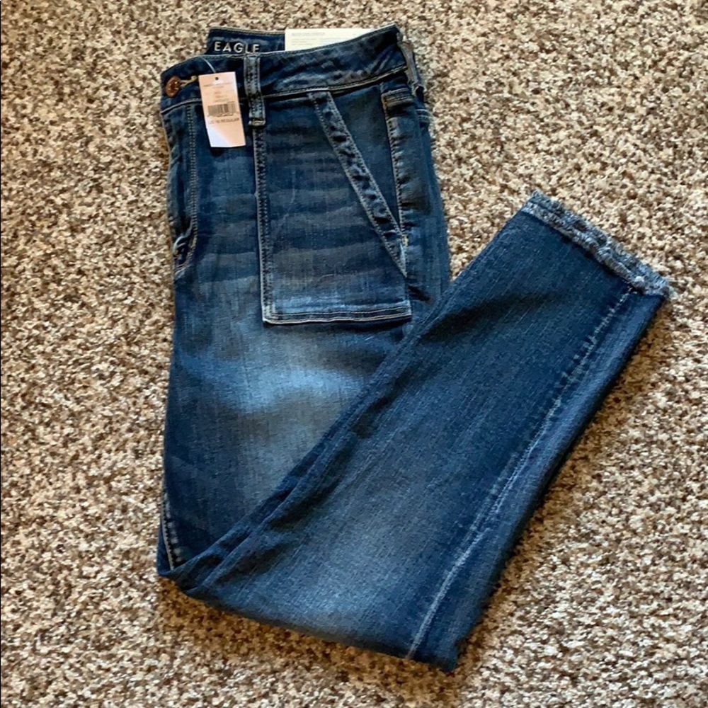 American Eagle hi-Rise Jegging Crop 16 Regular NEW